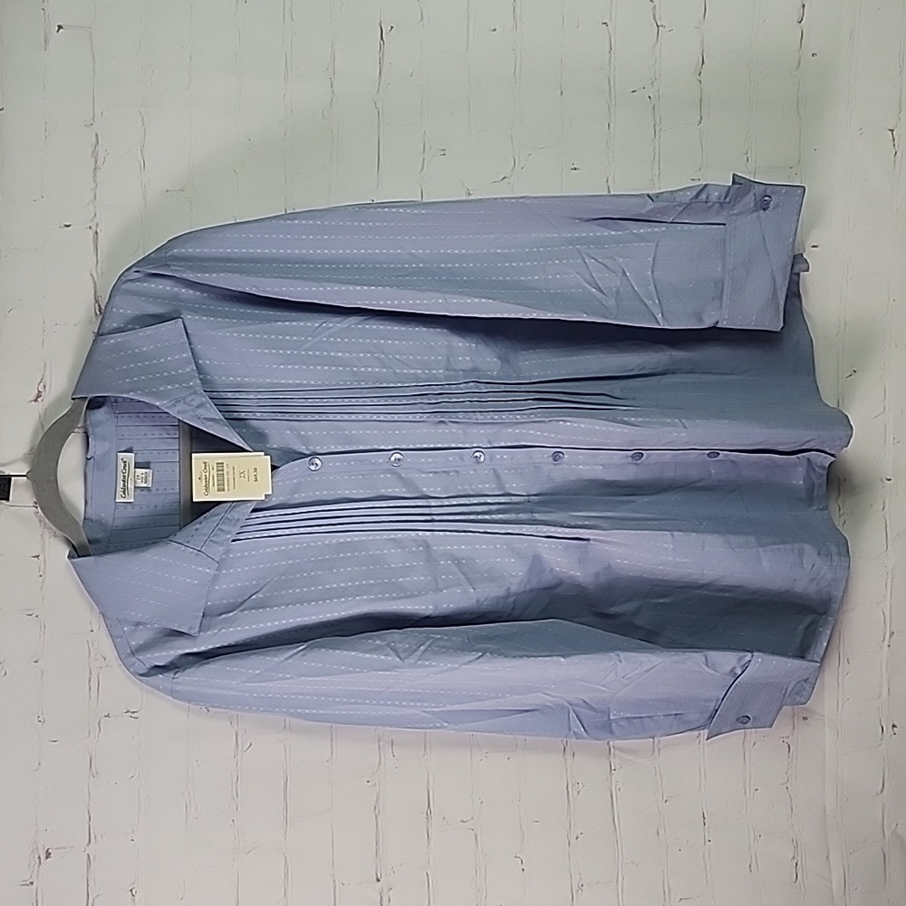 Coldwater Creek 2X Blue Long Sleeve Blouse, Shirt NWT